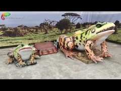 Сопротивляться воды лягушки реалистических Animatronic животных украшения ландшафта в натуральную величину
