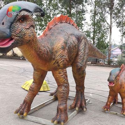 Модель динозавра Parasaurolophus в натуральную величину Animatronic динозавра тематического парка реалистическая для парка атракционов