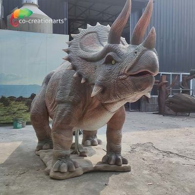 Реалистический в натуральную величину Animatronic динозавр Trceratops юрское для парка атракционов