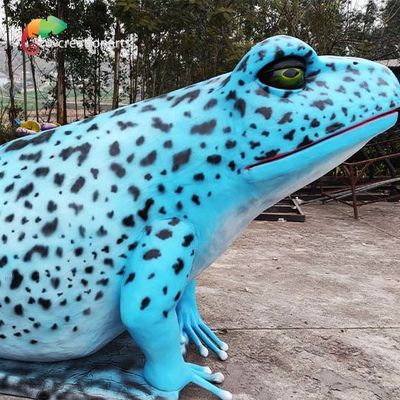Лягушка 50hz 60hz гигантских робототехнических реалистических Animatronic животных голубая реалистическая поддельная
