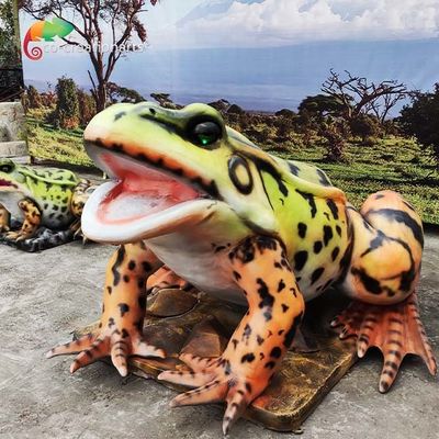 Сопротивляться воды лягушки реалистических Animatronic животных украшения ландшафта в натуральную величину