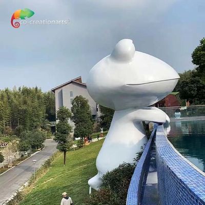 Хорошая цена. Сопротивление погоды статуи лягушки стеклоткани аквапарк темы Animatronic онлайн
