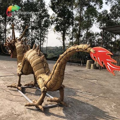 Солома Animatronics железного каркаса выполненная на заказ Handmade дракон