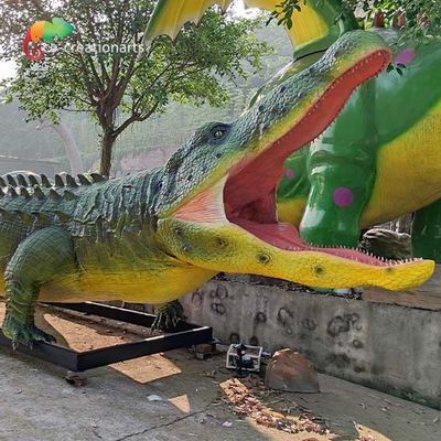 Крокодил реалистических Animatronic животных выставки зоопарка в натуральную величину водоустойчивый