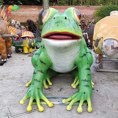 Подгонянные гигантские Animatronic животные лягушки реалистические для выставки занятности