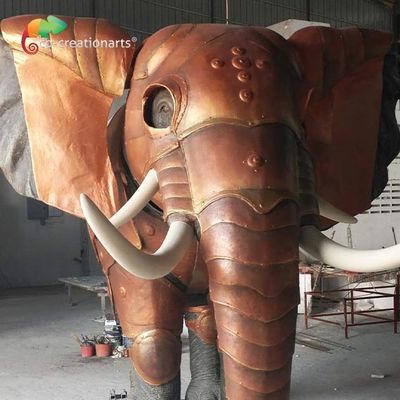 Хорошая цена. Mall Decoration Custom Made Animatronics Fiberglass Elephant Statue 4.5 meters онлайн