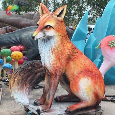 1,6 высоты метра Fox стеклоткани Animatronic для спортивной площадки