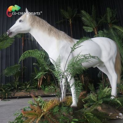 Хорошая цена. Сымитированная белая Animatronic лошадь для выставки парка атракционов онлайн