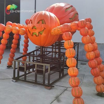 Паук тыквы хеллоуина ориентированной на заказчика стеклоткани Animatronic для фестиваля хеллоуина