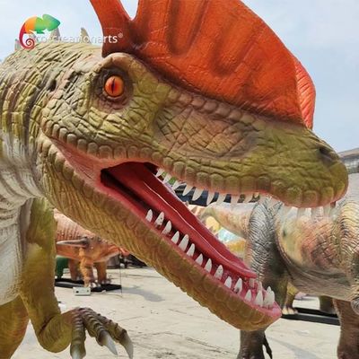 Хорошая цена. Dilophosaurus 5meters погодостойких в натуральную величину Animatronic динозавров Animatronic онлайн