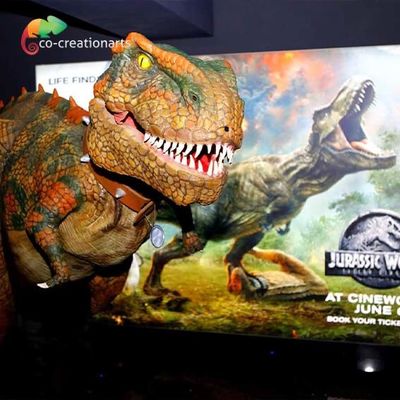 Хорошая цена. Изготовление на заказ 4,5 Animatronic метра костюма t Rex со светом СИД онлайн