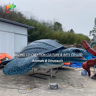 Хорошая цена. Аниматронная модель животного Гигантская аниматронная модель морской черепахи для аттракциона в тематическом парке онлайн