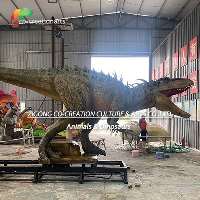 Хорошая цена. Реалистичный сервоаниматорон Indominus Rex Динозавр с системой движения треков для аттракционов тематического парка Онлайн